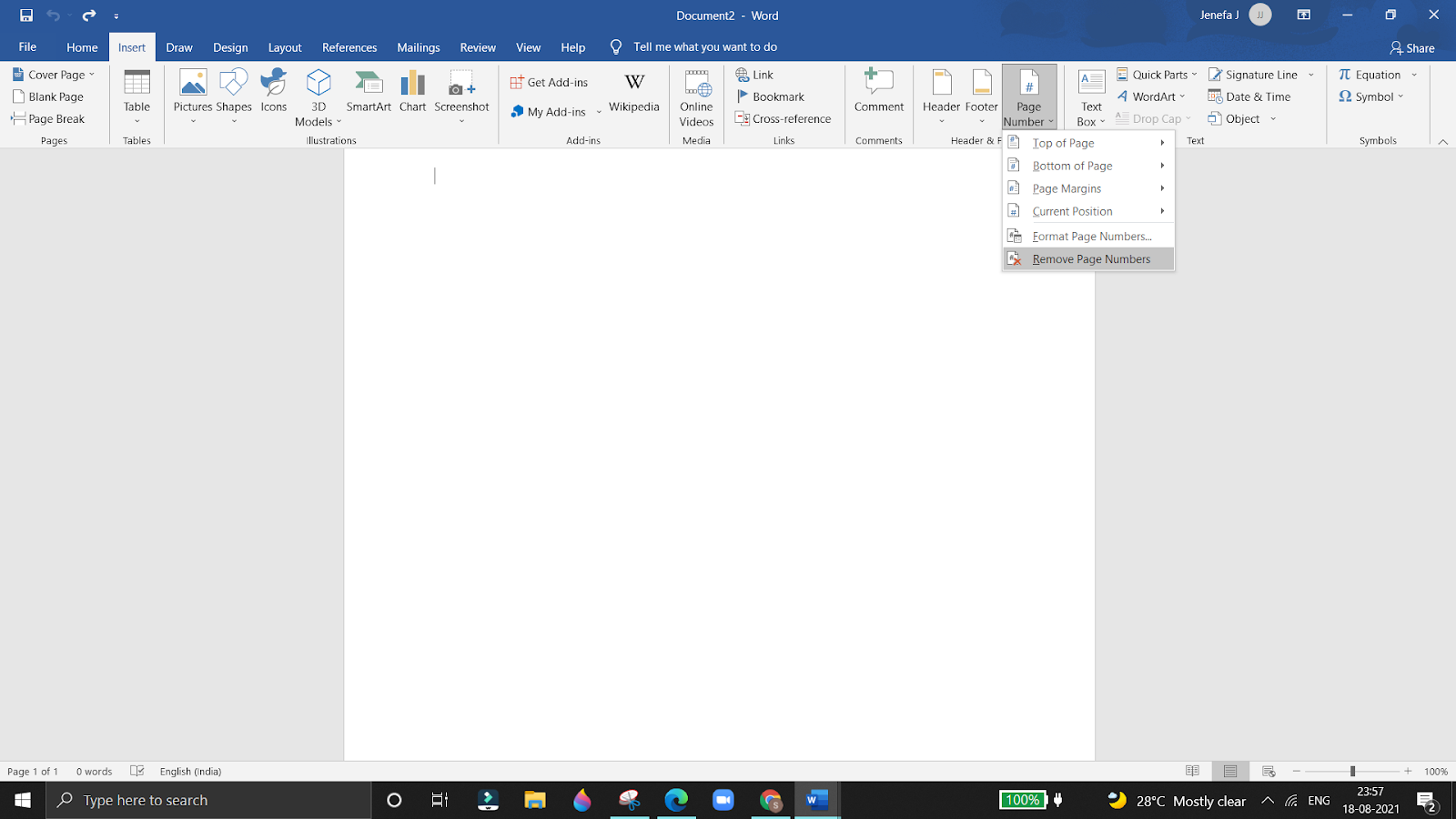 Ways to Remove Page Numbers in Microsoft Word