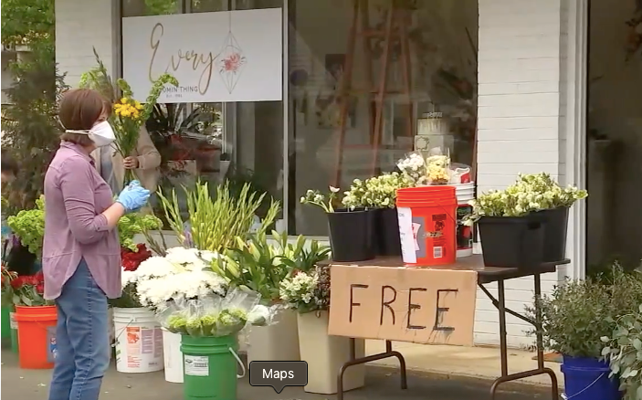 florists giving flowers free