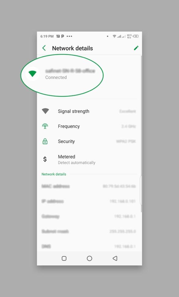 Finding SSID on Android