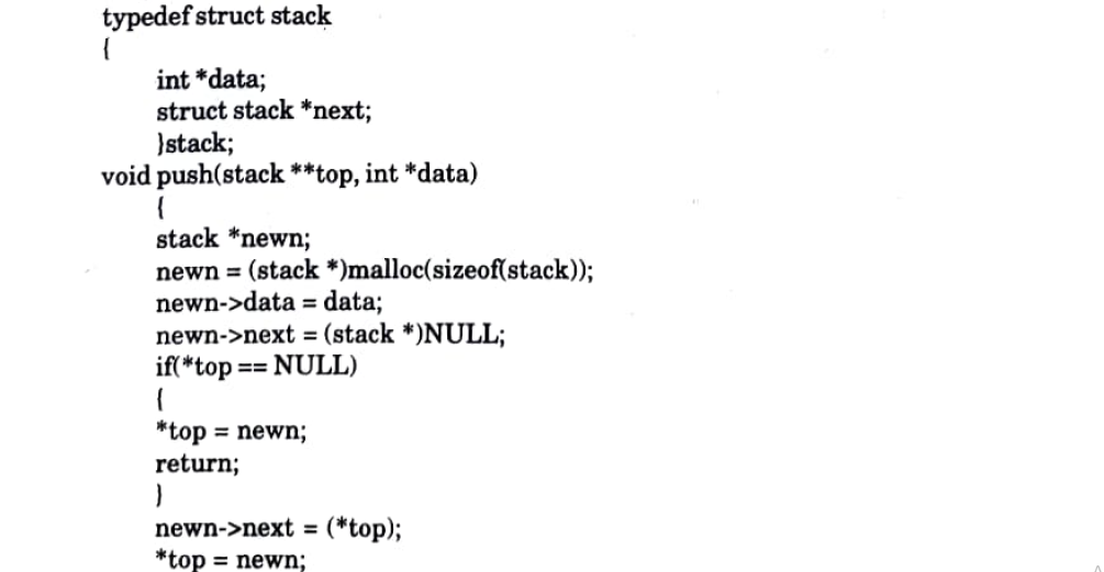 data structure program in c language
