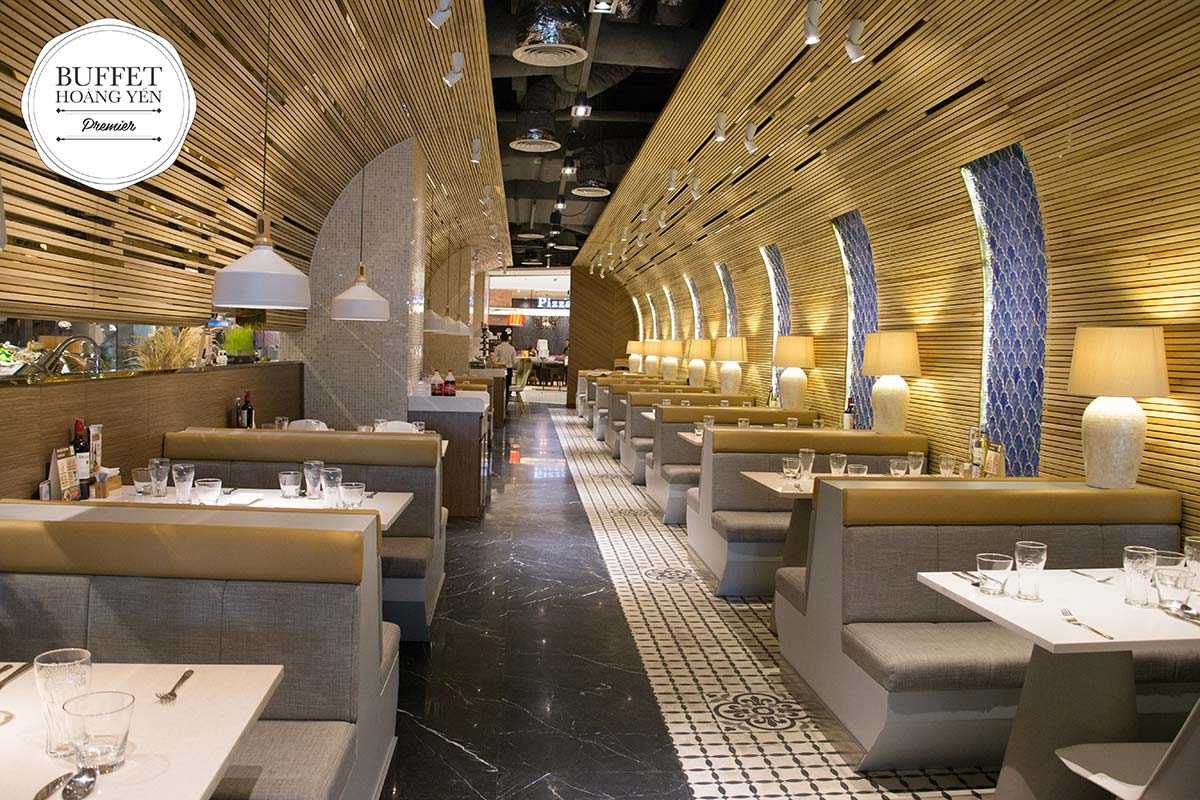 Khoảng không gian hoàn hảo rất thích hợp cho những bữa tiệc đẳng cấp với buffet hải sản cao cấp