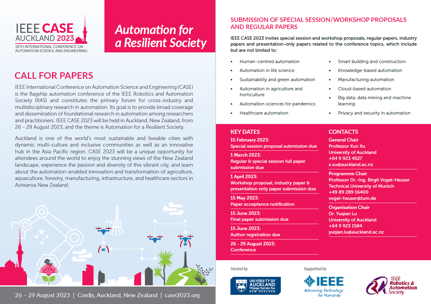 IEEE International Conference on Automation Science and Engineering