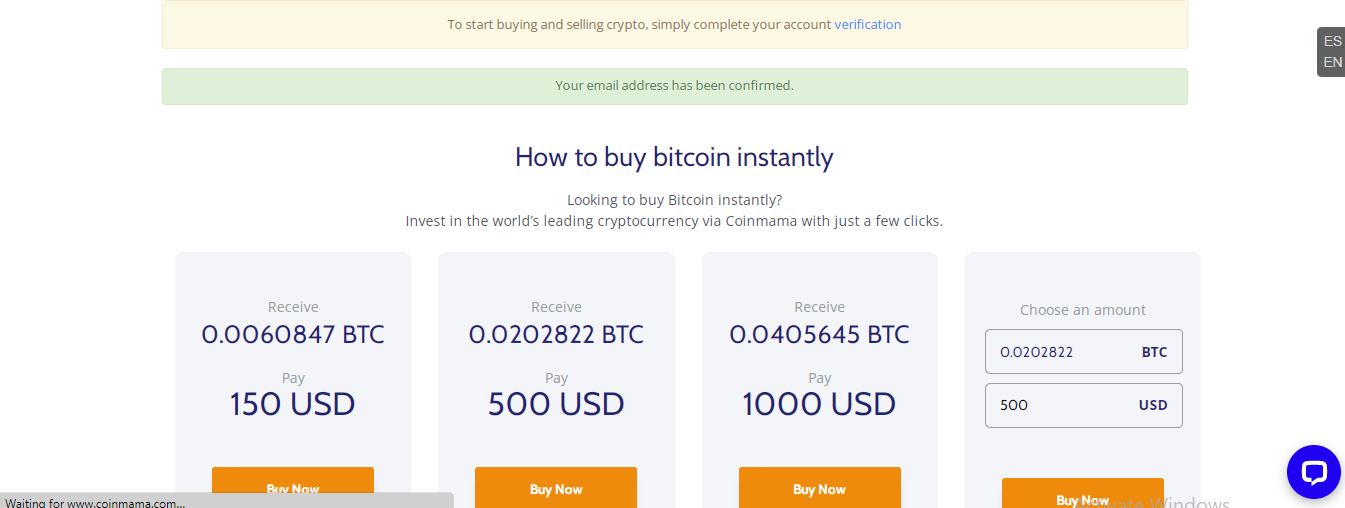 How to Buy Bitcoin on Coinmama