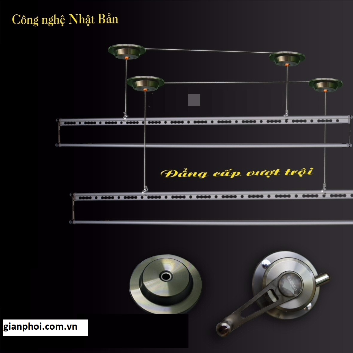 giàn phơi thông minh Nhật Bản