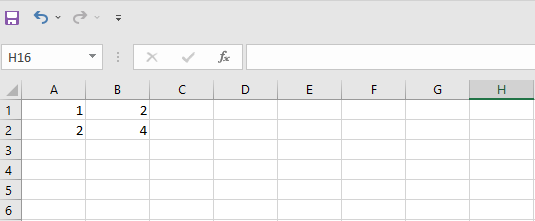 Completamento automatico in Excel, esempio 1