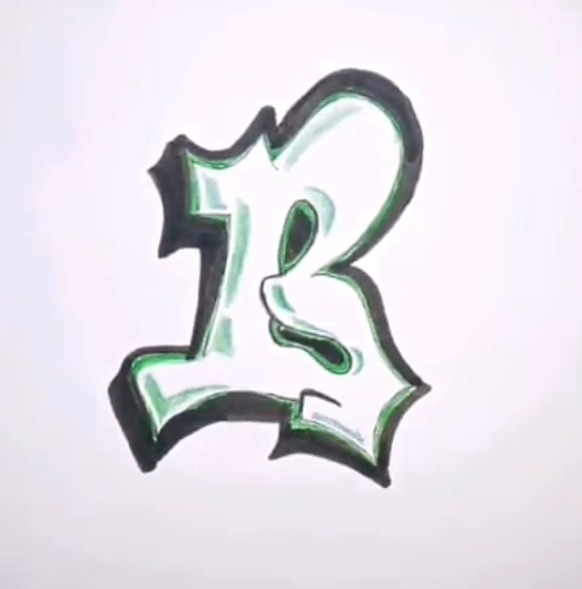 How to draw graffiti letters step 4