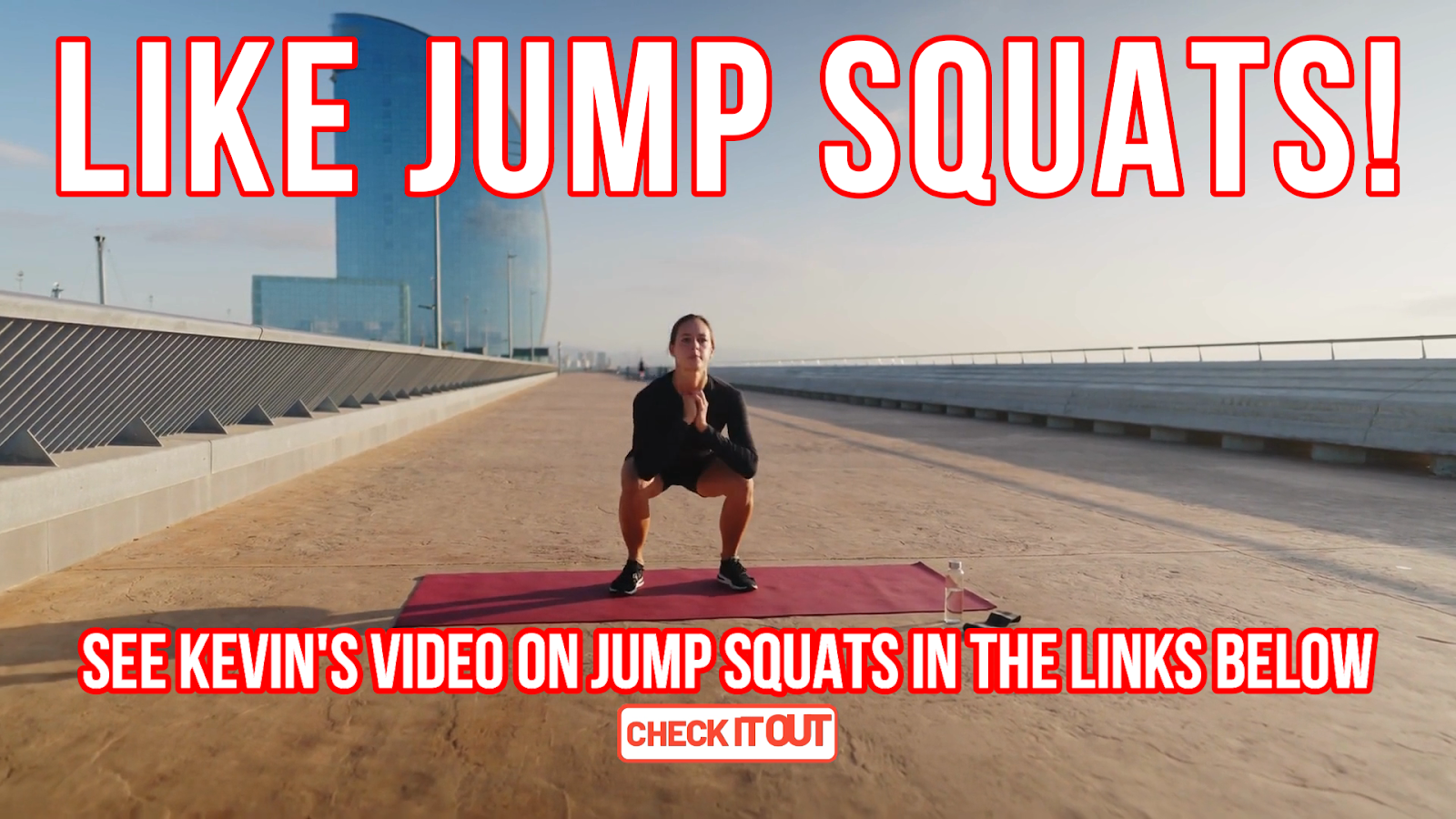 Jump squats are a great exercise to do when you don't have equipment available!