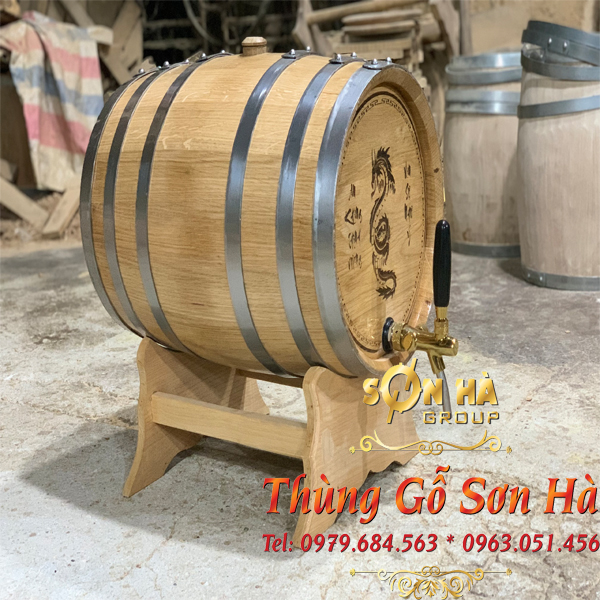 Thùng gỗ sồi ngâm rượu Nga 150L