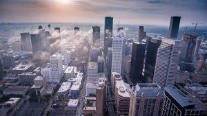 Skyscrapers in Houston, Texas.