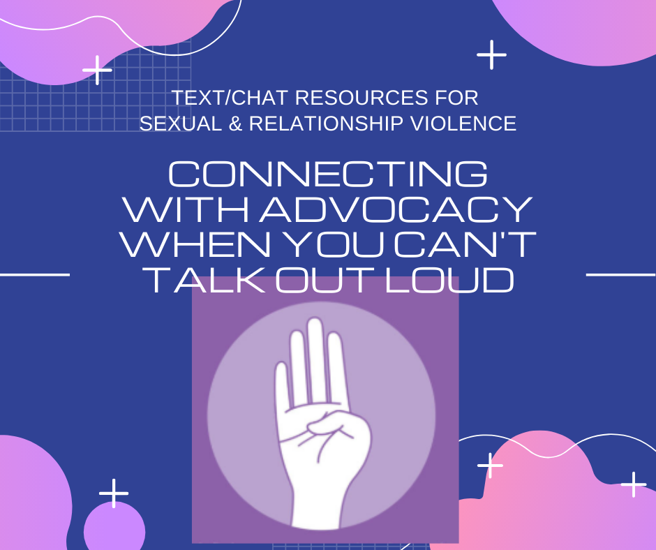 Text Chat Resources for Sexual Relationship Violence Health