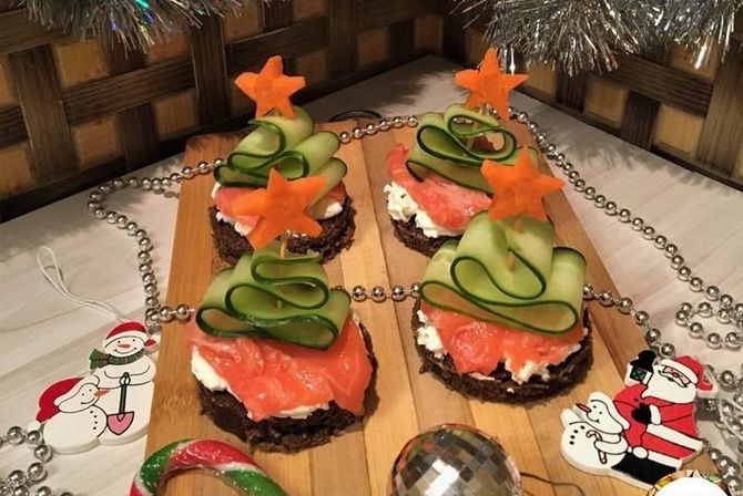 Appetizing appetizer - sandwiches for the New Year's table 23