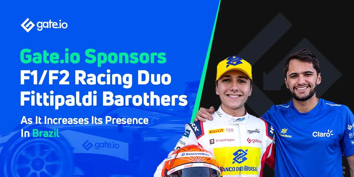 ترعى Gate.io ثنائي سباق F1/F2، Fittipaldi Brothers، حيث أنها تزيد من وجودها في البرازيل