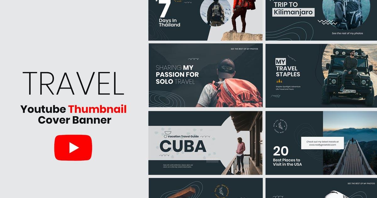 Travel YouTube Thumbnail Template by VictorThemes on Envato Elements