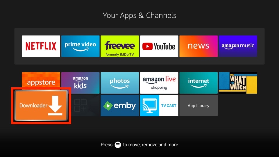 Your apps and channels in Firestick