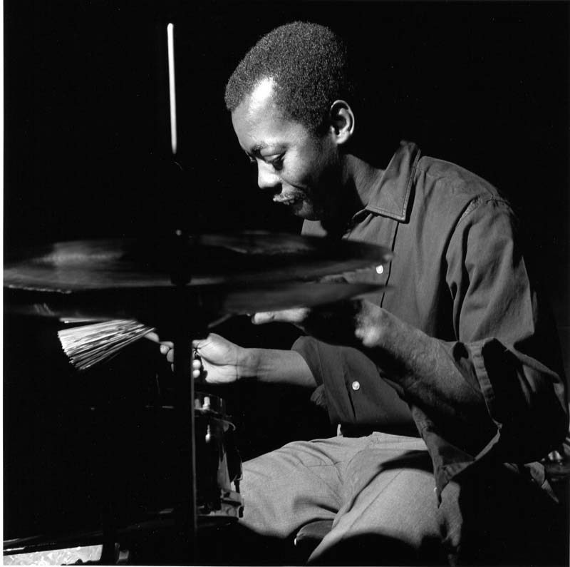 Andrew Cyrille records with Cecil Taylor at the Van Gelder Studio in 1966