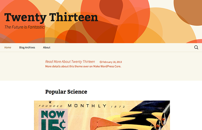 vinte e treze wordpress-tema