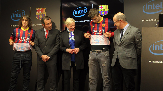 “El FC Barcelona y Intel firman un innovador acuerdo de patrocinio”