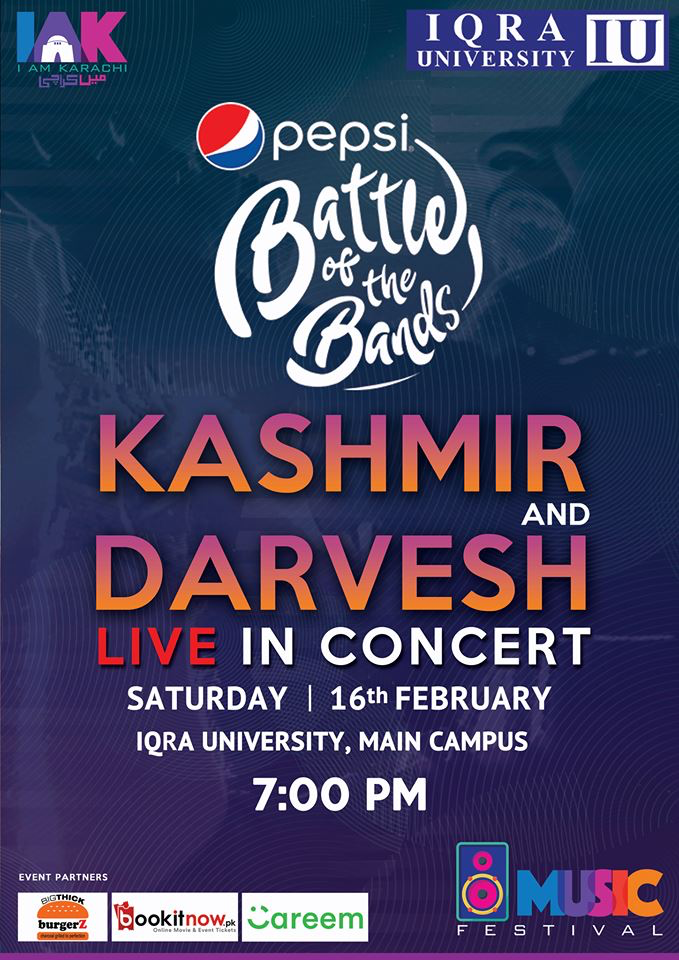 pepsi-battle-of-the-bands-iqra-university-karachi-kashmir-darvesh-live-careem