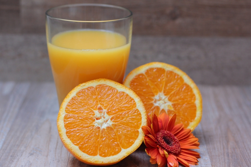 Drink orange juice with vitamin c 