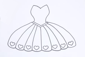 How To Draw A Dress for Kids