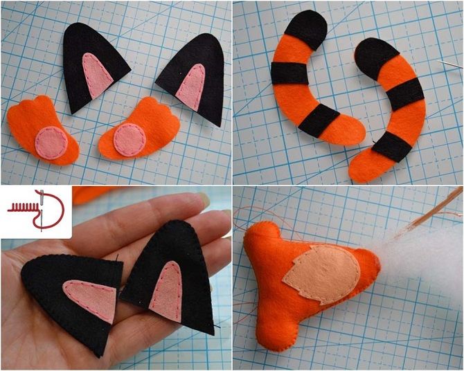 New Year's creativity: how to make a tiger figurine with your own hands 6