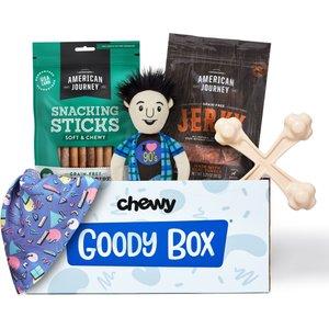 GOODY BOX Retro Dog Toys, Treats, & Bandana, Medium/Large - Chewy.com
