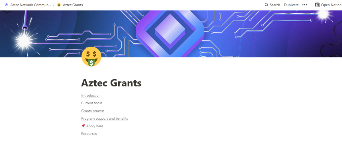 aztec grant
