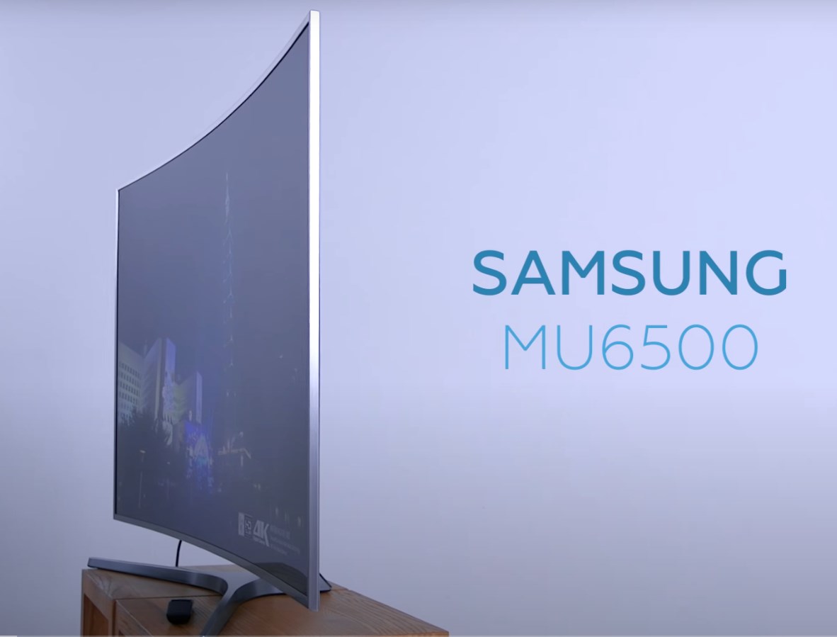 the curved display of Samsung's UE55MU6500