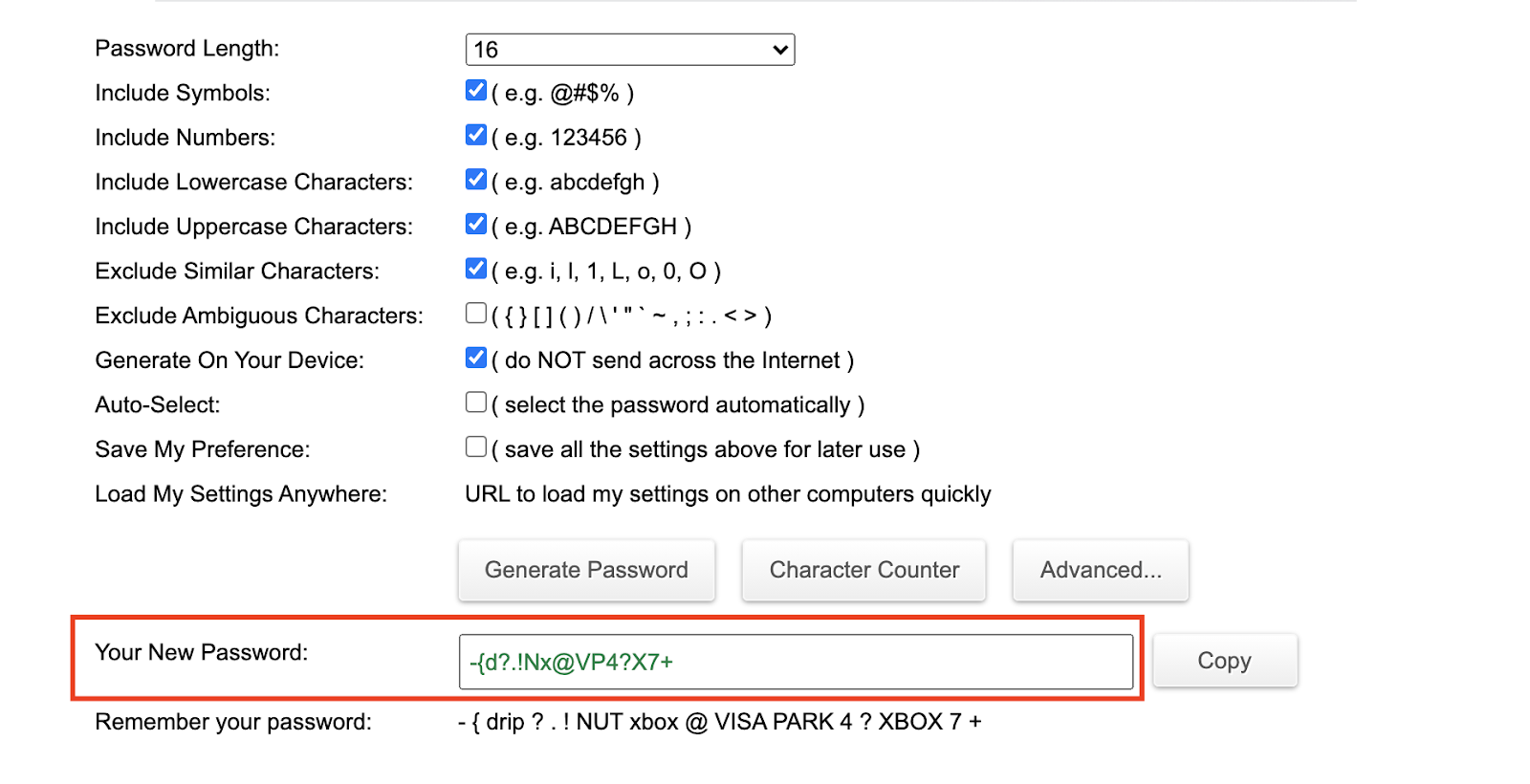 Choose a Strong Password