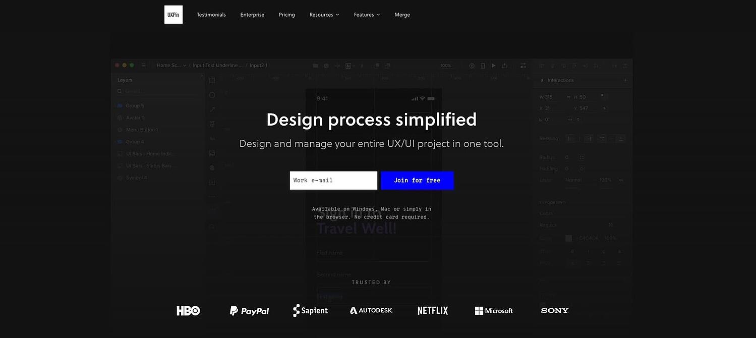 Best Paid Wireframe Tools: uxpin