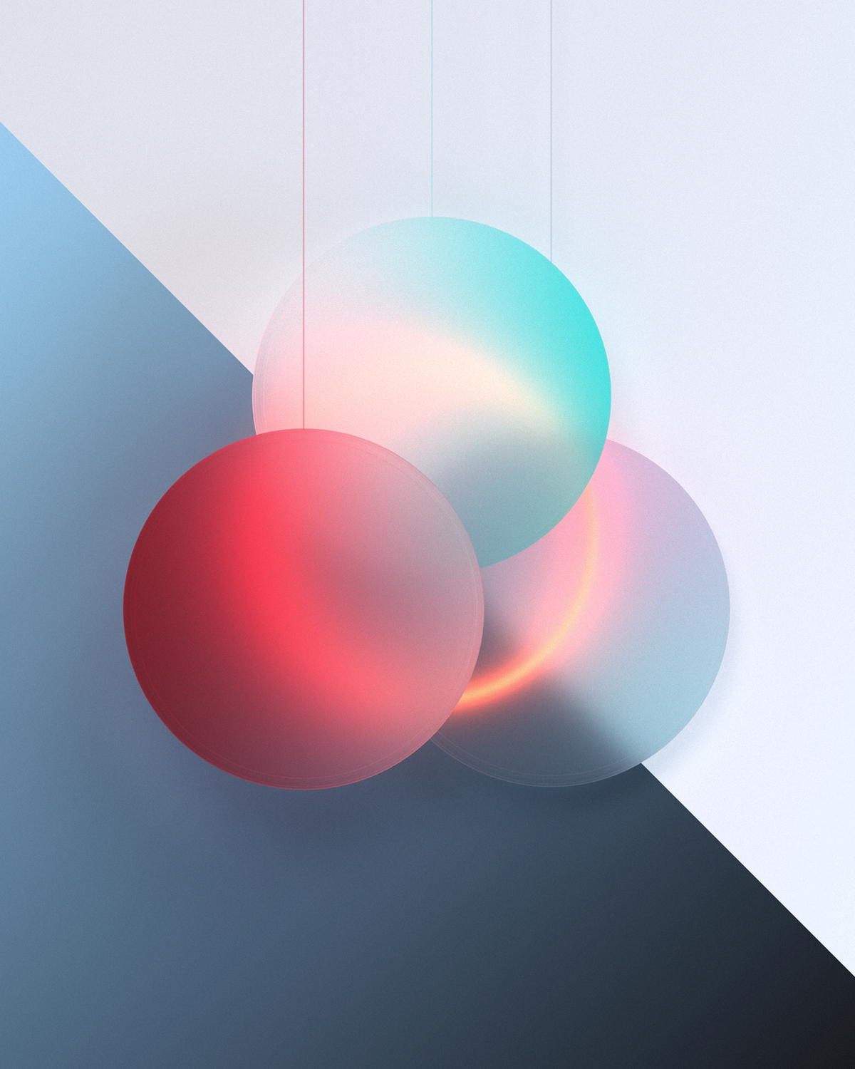 neon 3D c4d light Render octanerender   Interior gradient color glow