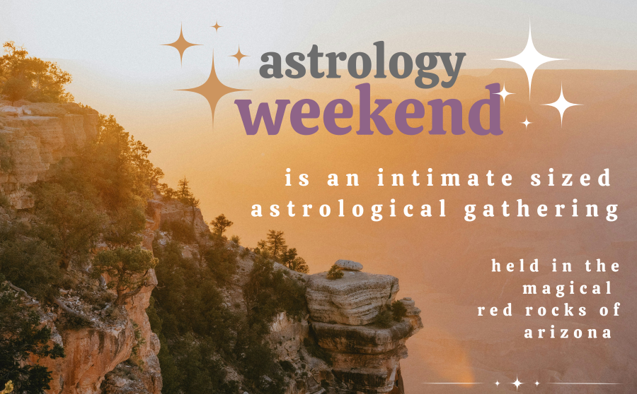 Astrology Weekend is an intimate sized astrological gathering held in the magical red rocks of Arizona. Hosted by the Sedona Astrology Club!