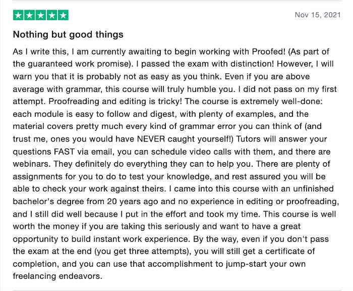 Proofreading academy review 2