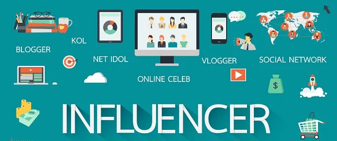 The many different types of modern influencer from vlogger to online celeb.