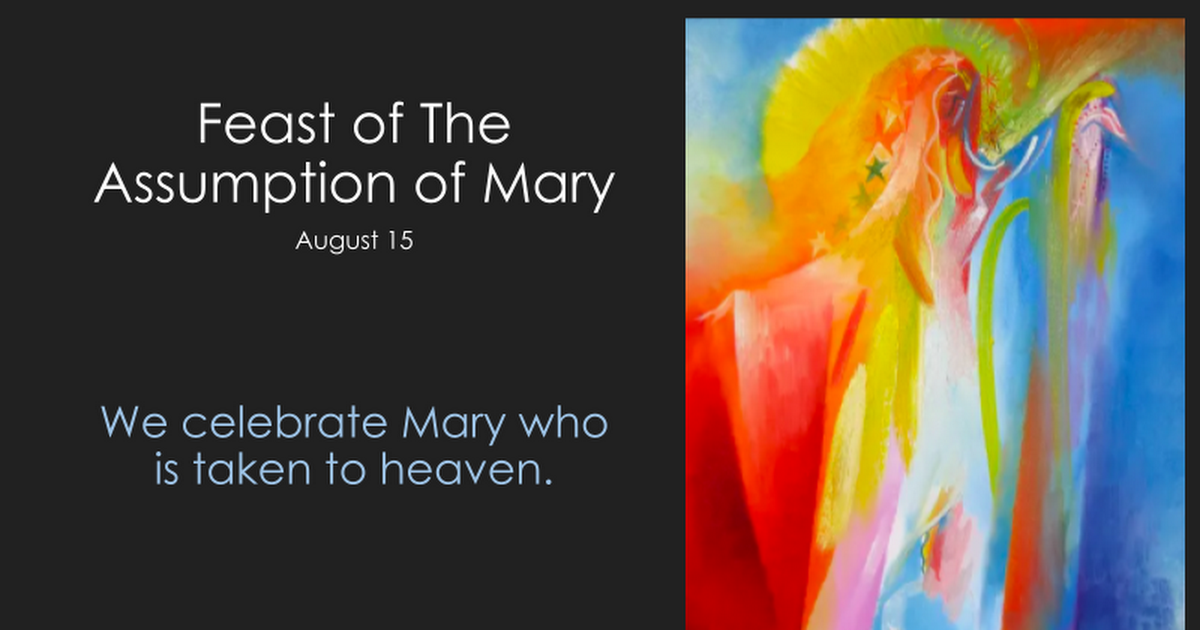 Feast of the Assumption of Mary Week 4.pptx