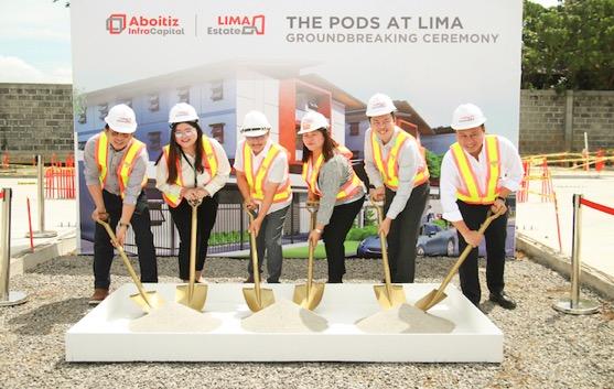 the pods at LIMA groundbreaking