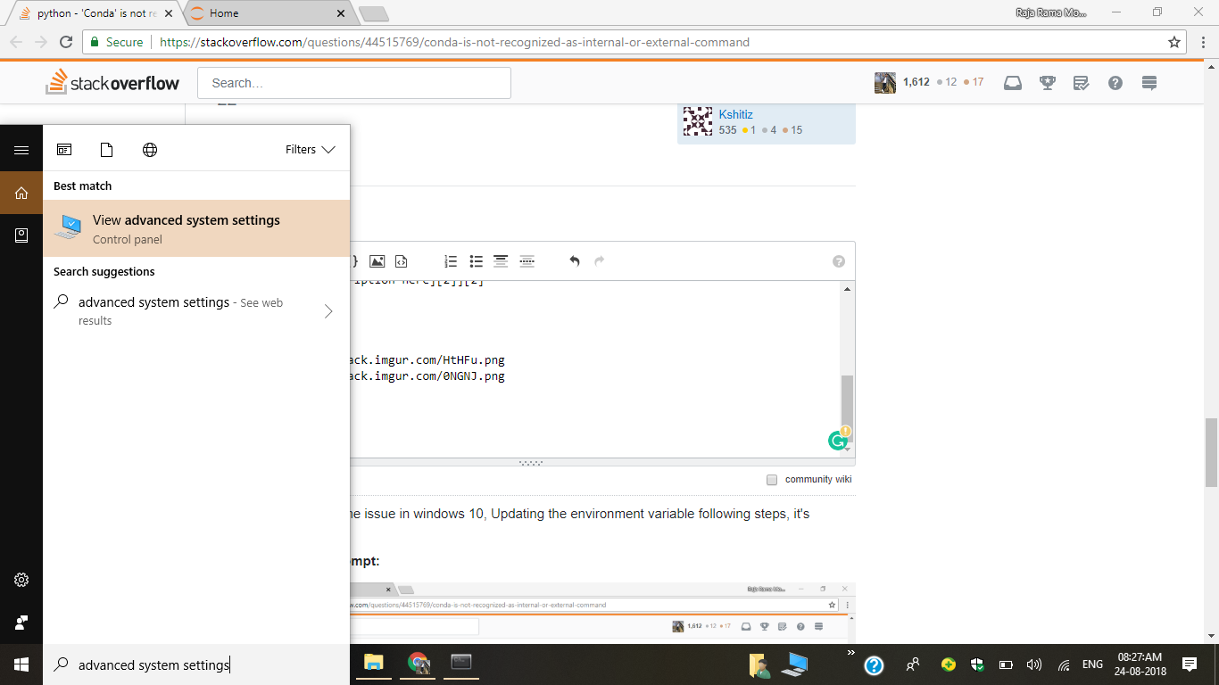 Is not recognized as an internal. Conda Python. Stackoverflow. Python is not recognized as a Internal. Conda : the term 'Conda' is not recognized as the name of a cmdlet.