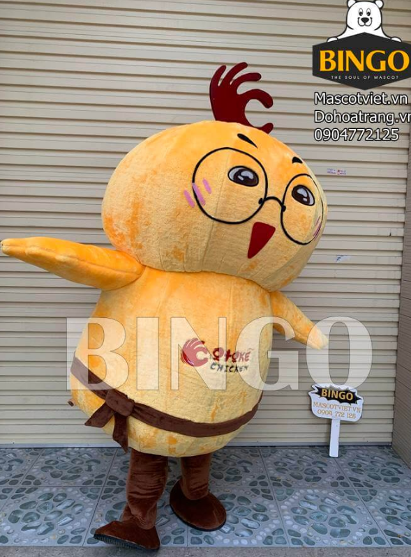 Mascot gà Otoke xin chào