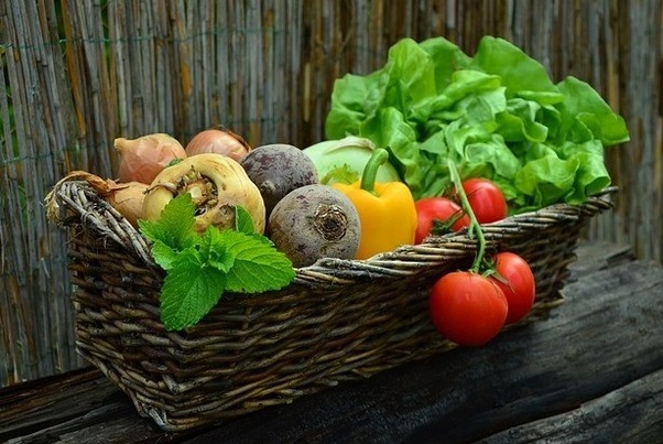 Vegetables in a basket