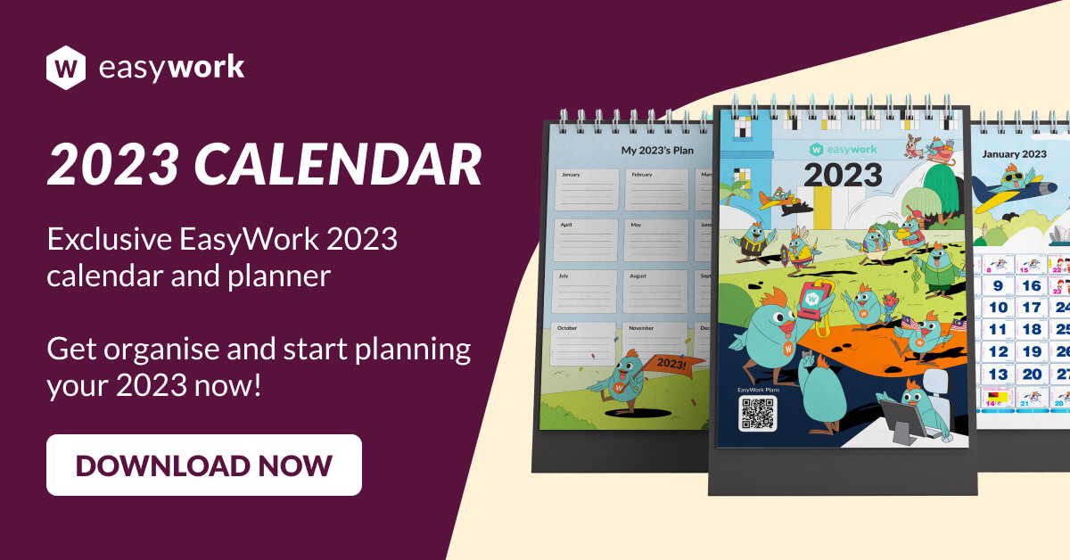 Download 2023 calendar and planner