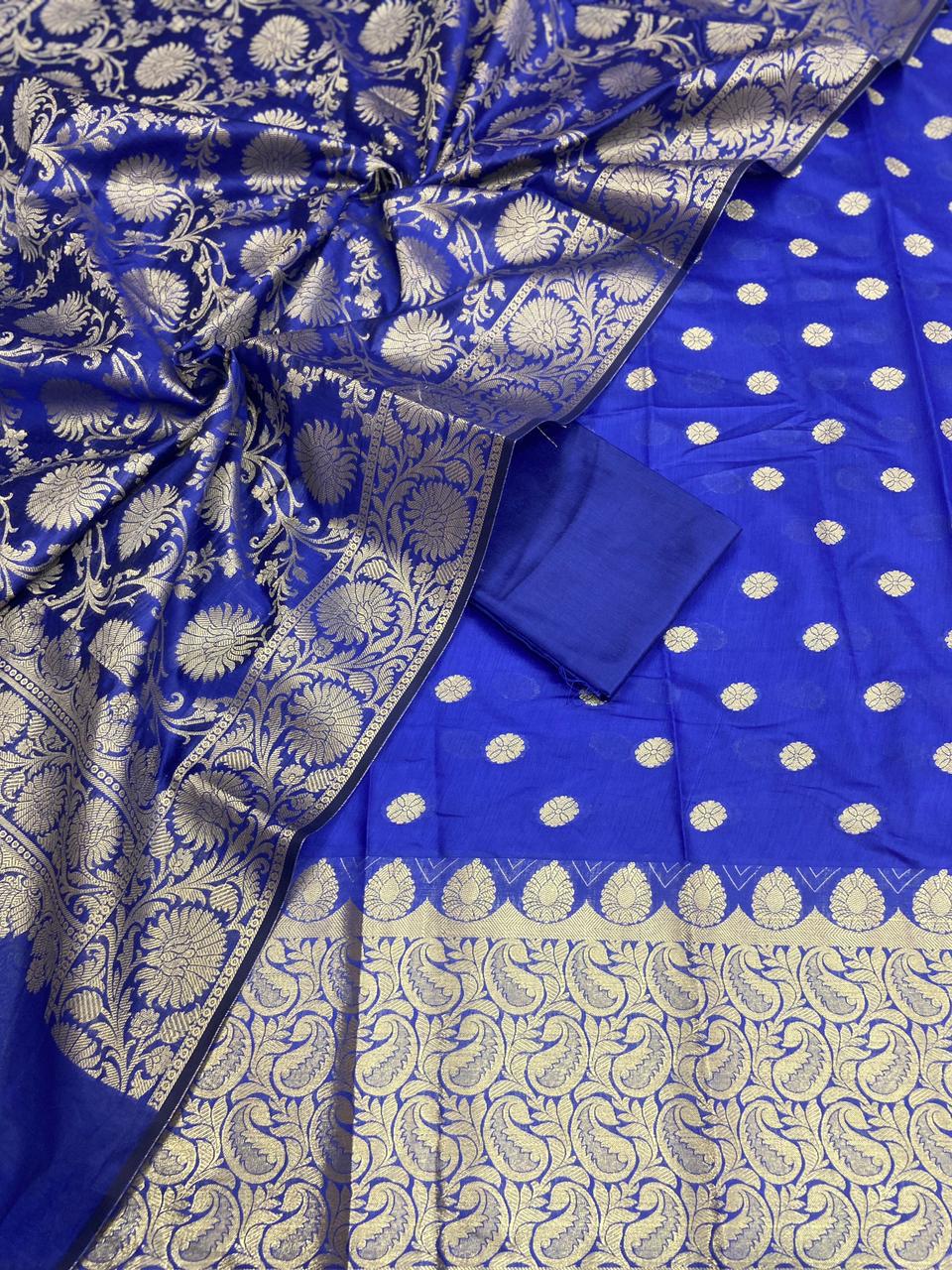 Banarasi chanderi Silk zari Weaved kurta