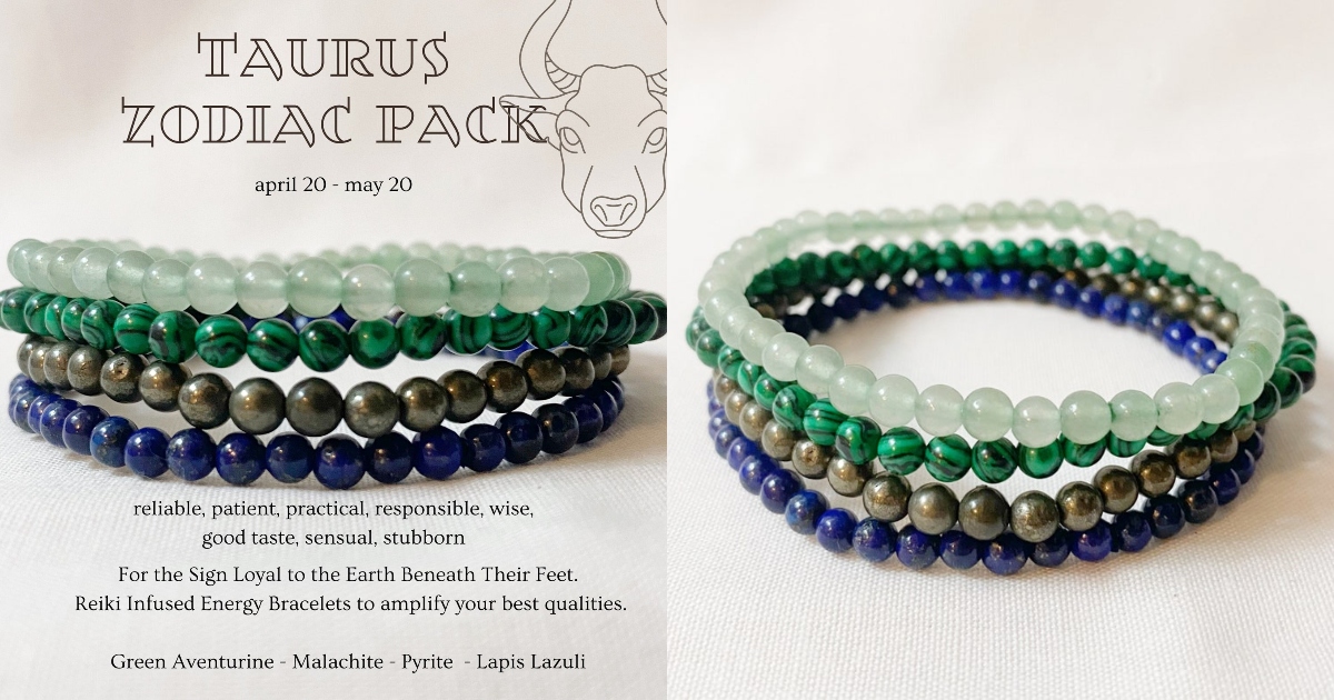 taurus energy bracelets