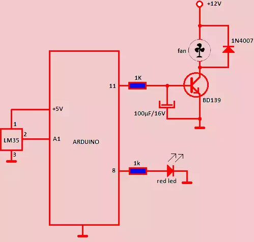 Bd139 Arduino Application Circuit Diagram