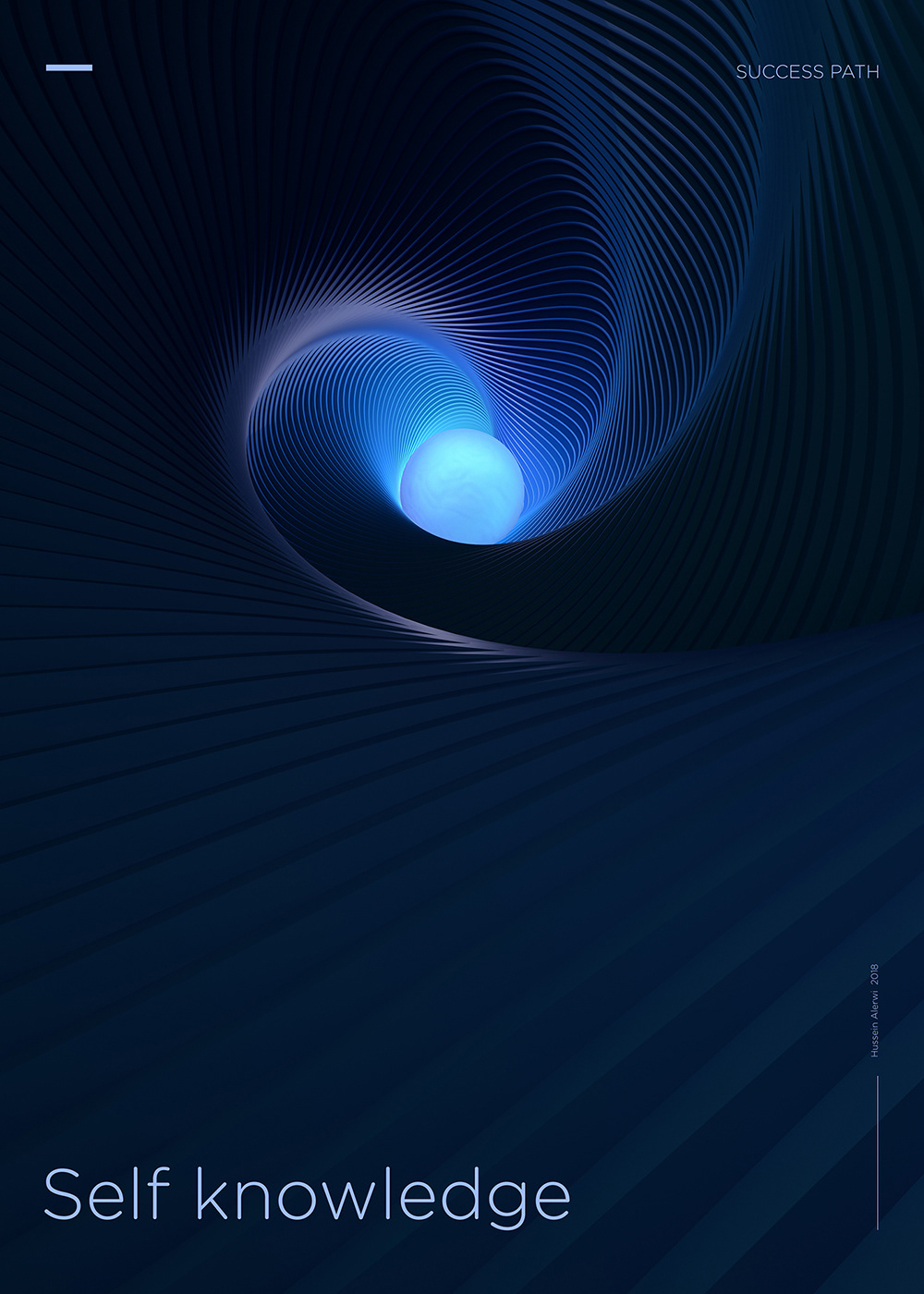 Abstract Poster Design for 5 Drivers for Success