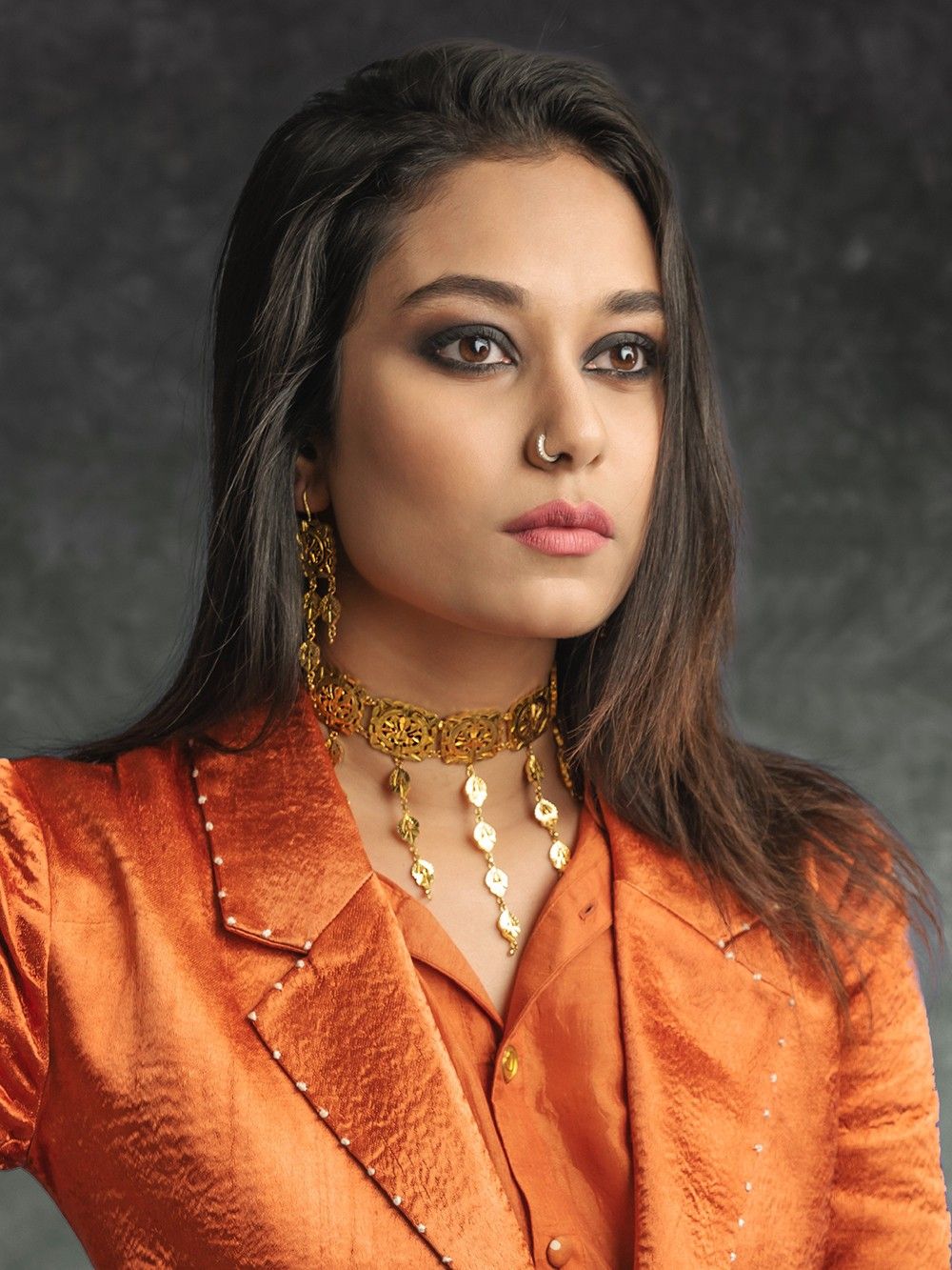 the loom -Gold Plated Handcrafted Silver Necklace 