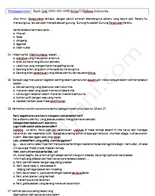 Soal Bahasa Indonesia Kls 8 Semester 2 Beserta Esay