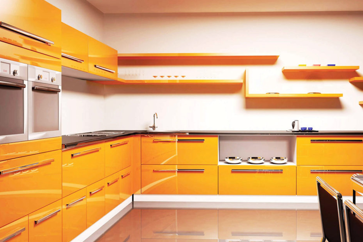 Купить желтую кухню. Кухня из желтого дерева. Оранжевая кухня в интерьере фото. Желтая кухня на белом фоне. Кухни желтые из ламината.
