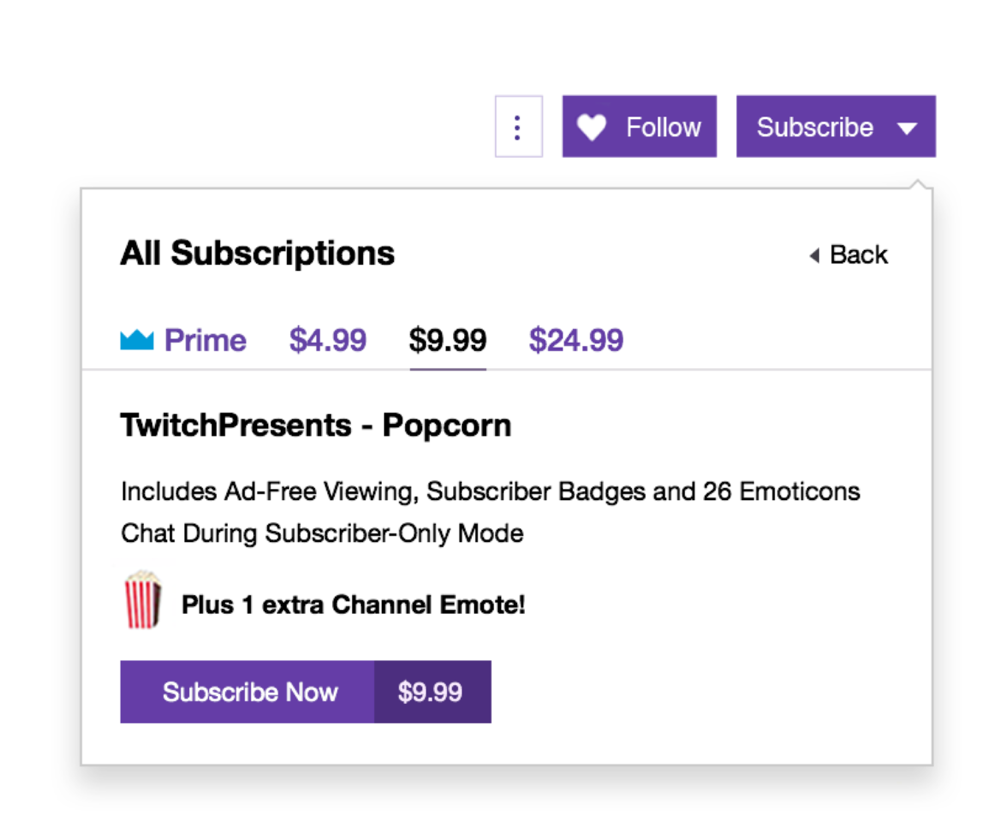 suscripción en twitch