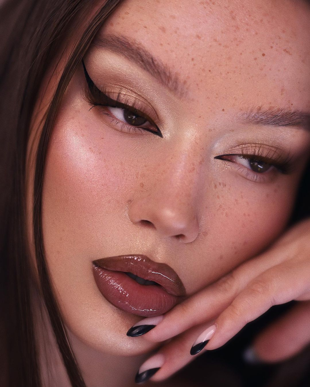 Brown Lip Liner and Gloss