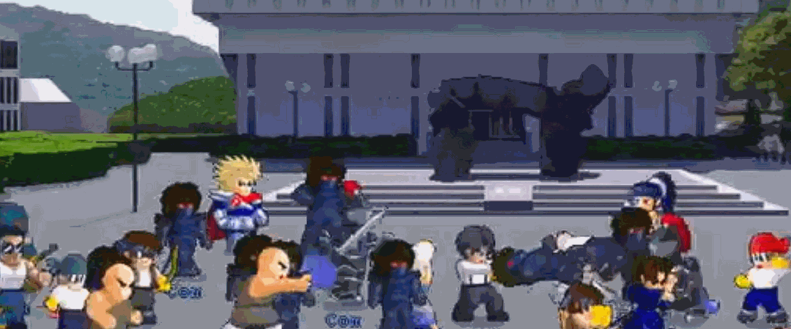 Little Fighters II game play example.